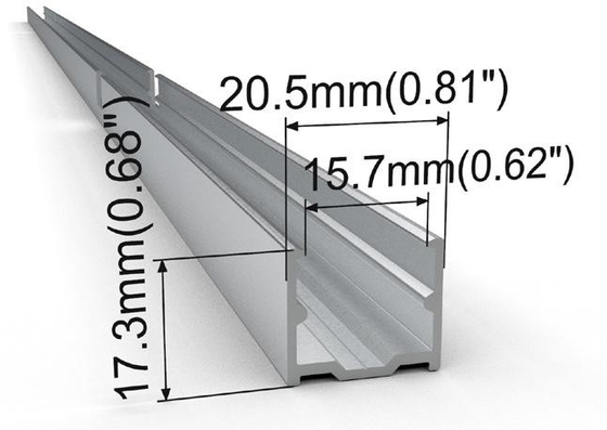 Aston 1615 WHT 3020 Silver Aluminium Profile LED Strip Lighting Aston 1212